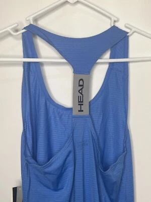 Camiseta sin mangas Head azul talla pequeña (S) entrenamiento con etiquetas Foto 1 de 4
