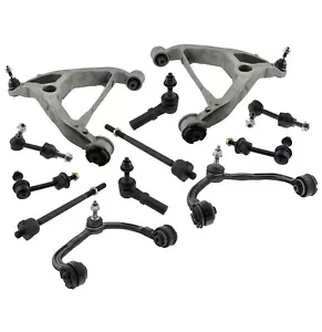 12 Pc Upper Lower Control Arms Front Rear Sway Bars Tie Rods for Ford Expedition - Picture 1 of 13
