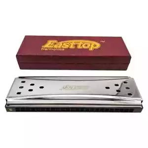 EASTTOP 24hole Double Sided Harmonica Tremolo Diatonic Harmonica Blues Garpa C&G - Picture 1 of 7