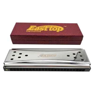 EASTTOP 24hole Double Sided Harmonica Tremolo Diatonic Harmonica Blues Garpa C&G - Image 1 of 4