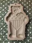 Brown Bag Cookie Art Mold Hill Design Retired Collectible - 1995 Patriotic Bear