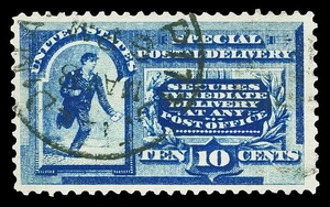 Scott E2 1888 10c Special Delivery Issue Used VF Cat $45 - Picture 1 of 1