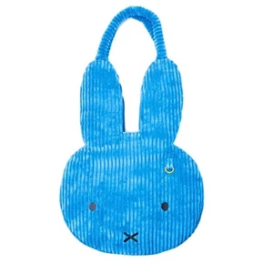 Miffy Head Wide Corduroy Oversized Tote Bag, Big Capacity Shoulder Bag - Picture 1 of 4