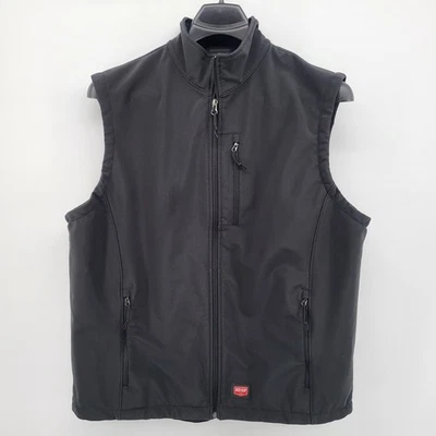 Red Kap Workwear Vest Mens Size Large Full Zip Black Sleeveless Utility Pockets - Image 1 of 4