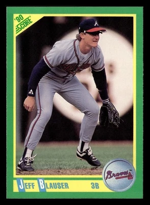 Jeff Blauser 1990 Score #178 Atlanta Braves Baseball *110 - Image 1 of 2