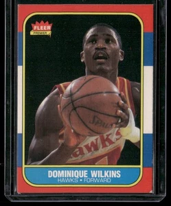 1986-87 Fleer #121 Dominique Wilkins RC - Picture 1 of 2
