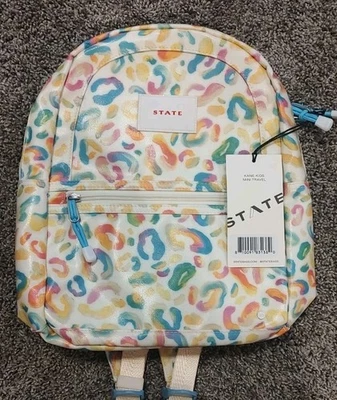 STATE Backpack School Travel Painterly Animal Print NWT - Image 1 of 4