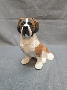 "Those Dogs" Saint Bernard Dog Figurine signed J.C. Schoch - Picture 1 of 10