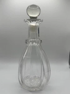 Quality antique crystal wine decanter Victorian manganese glass decanter - Picture 1 of 11