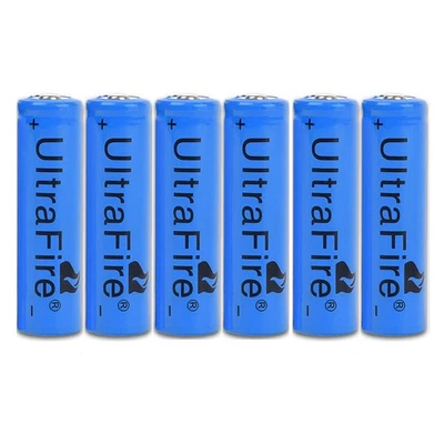 6 PCS Batter.y 3.7V Rechargeable Batter.y 18mm*65mm Batter.y USA FAST SHIP - Image 1 of 2