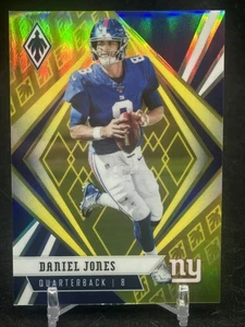 Daniel Jones #79 amarillo/75 2020 Panini Phoenix Giants Colts regreso POY - Imagen 1 de 3