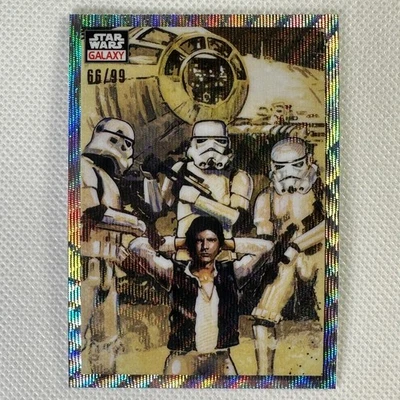 2023 Topps Chrome Star Wars Galaxy No51 The Captain Captured Wave переливающаяся карточка /99 - Изображение 1 из 4