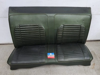 Dodge Charger Plymouth Road Runner Satellite GTX 1971 1972 asiento trasero verde Foto 1 de 4