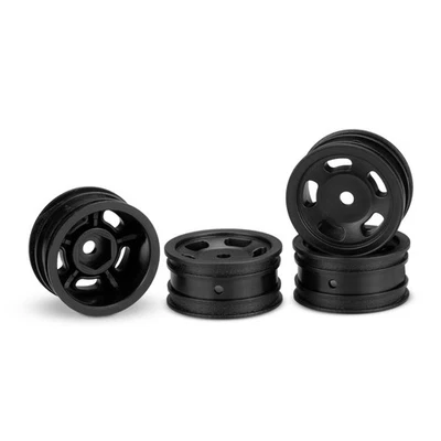 Jconcepts Glide 5 1inch Rim 4pcs Black For Axial SCX24 1/24 RC Car Crawler 3431B - Image 1 of 2