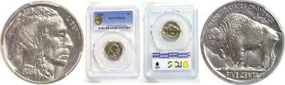 1935 5C Buffalo Nickel PCGS MS-66 - Image 1 of 3