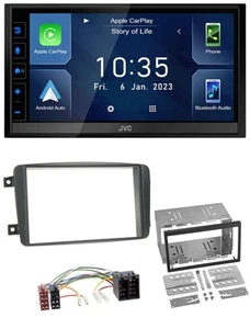 JVC DAB Bluetooth MP3 USB 2DIN Autoradio für Mercedes C-Klasse Vito CLK Viano - Bild 1 von 10