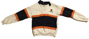 Vintage Logo 7 Chicago Bears Blue Collared Pullover Sweatshirt Size L NFL 1992 - Picture 1 of 5