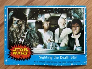 1977 Topps Star Wars - Series 1 (Blue) #31 Sighting the Death Star - Picture 1 of 2