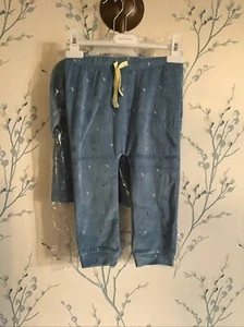 Boy / Girl Velour Blue Pyjamas 18 - 24 months John Lewis BNWT - Picture 1 of 4