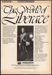 The World of LIBERACE__Original 1973 Trade Print AD / Poster__TV Special Promo - Bild 1 von 1