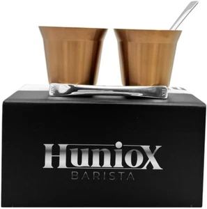 Huniox® 2 X 80 ML Espressotassen - Kaffeetassen Doppelwandig - Espressotassen Gl - Bild 1 von 4