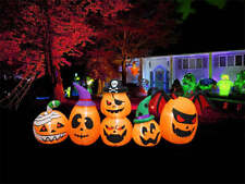 8FT HALLOWEEN LED INFLATABLE SPOOKY PUMPKIN FAMILY