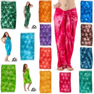 NEW EXTRA LARGE LONG SARONG BEACH WRAP SHAWL PAREO COVER UP FREE POST / SAL904 - Picture 1 of 25