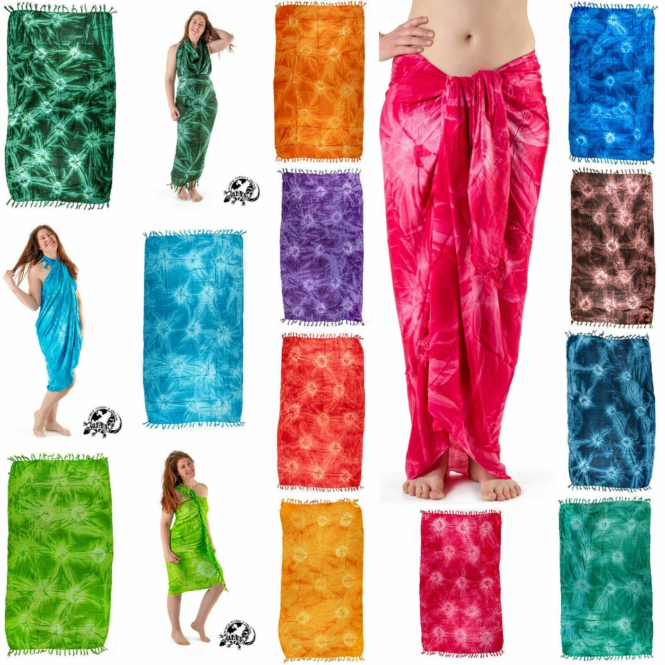 NEW EXTRA LARGE LONG SARONG BEACH WRAP SHAWL PAREO COVER UP FREE POST / SAL904 - Image 1 of 1
