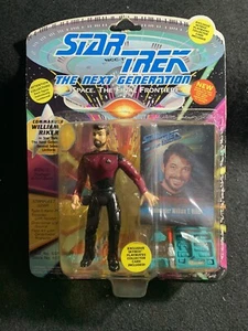Star Trek TNG 2ª Temporada Riker con Tarjeta. Juguetes Playmates vintage usados. Código postal leer - Imagen 1 de 4