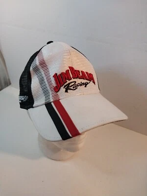 Sombrero de malla de carreras Robbie Gordon Jim Beam negro/blanco Foto 1 de 4