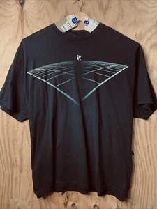 Camiseta clásica RocaWear Roca Wear para hombre 3X negra con estampado gráfico - Imagen 1 de 2