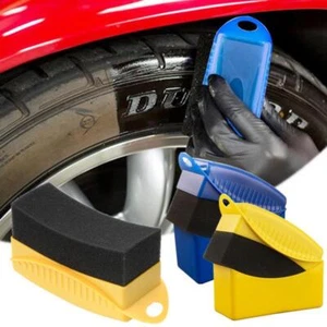 Cepillo de esponja para ruedas de coche - Almohadilla aplicadora de limpieza, depilación y detalles de neumáticos. - Imagen 1 de 28