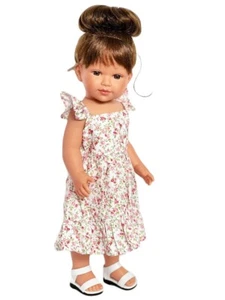 Puppenkleidung 18 Zoll Kleid weiß rosa Blumen My Brittany passt American Girl Puppen - Bild 1 von 4