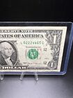 One dollar bill with VERY COOL fancy serial number  L 0222 4465 C, Lot123