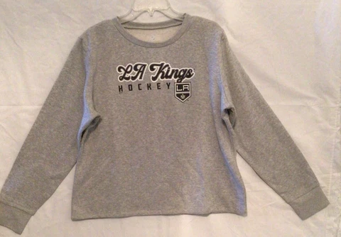 EUC NHL Los Angeles Kings Fanatics Hockey Long Sleeve Gray Womens Size XL ~894A Cover
