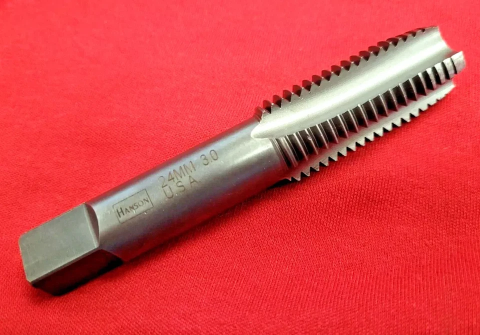M24 X 3.0 Plug Hand Tap Irwin 1769 ZR RH CarbonSteel 4Flute USA 24MM x3.0 Metric