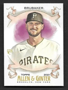 2021 Topps Allen and Ginter #182 JT Brubaker RC Pittsburgh Pirates - Picture 1 of 1