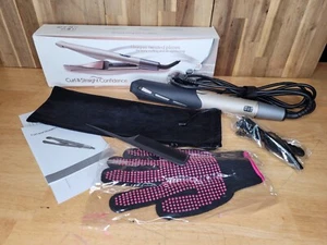 Curl and Straight 2 In 1 Curling Iron & Twisted Straightner Hair Styler - Picture 1 of 20
