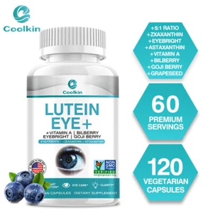 Lutein Capsules 397mg - Vitamin A - Eye and Vision Health, Eye Strain Support - Picture 1 of 14