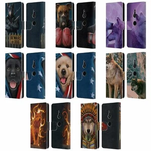 OFFICIAL VINCENT HIE CANIDAE LEATHER BOOK WALLET CASE COVER FOR SONY PHONES 1 - Picture 1 of 15