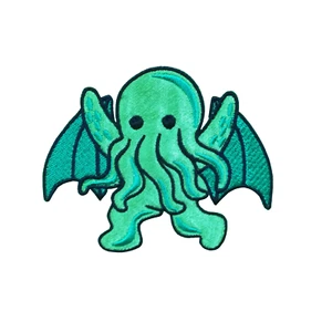 1 x Cartoon Cthulhu Style B Steampunk Kawaii Kowai Patch Motif Sewing Trimming - Picture 1 of 2