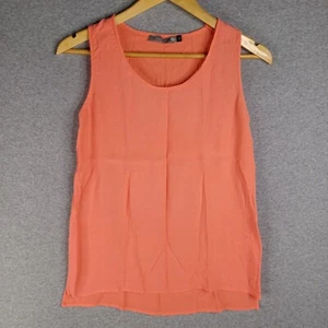Elk Top Womens Medium Orange Tank Top Layered Luxury Work Base Layer - Picture 1 of 11