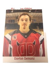 Dayton Demonz 13/14 FHL Len Pelletier Hockey photo card Buffalo Wild Wings
