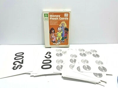 Tarjetas flash de dinero Ideal School Supply Company vintage 1985 completas Foto 1 de 4