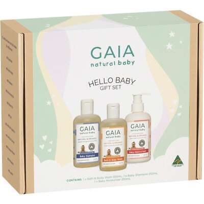 Gaia Natural Baby - Hello Baby Gift Set - Shampoo, Bath & Body Wash + Moisturise • 14$
