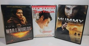 Tom Cruise DVD Lot: Jerry Maguire, The Mummy, War Of The Worlds (DVD) - Foto 1 di 10