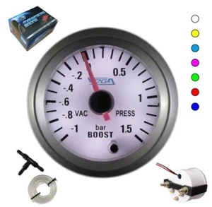 Manómetro VEGA Presión Turbo -1A 1,5 Barras 7 Colores Fondo Blanco 52MM - Imagen 1 de 5