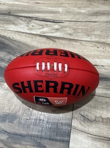 Sherrin AFL nab Replica Training Football Chemist Warehouse Genuine Leather - Picture 1 of 6