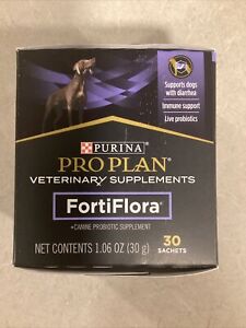 ProPlan Purina Veterinary Probiotic Dogs 30ct Fortiflora - New Sealed