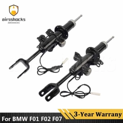 2x Front Hydraulic Shock Struts w/EDC For BMW F01 F02 F07 F10 550i 740i 750i RWD - Image 1 of 4